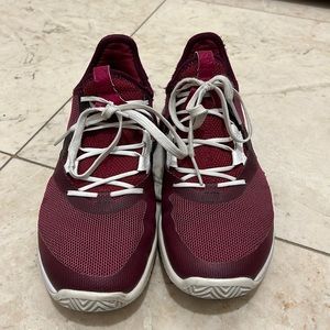 Adidas Maroon Tennis Shoes
